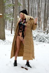 ALS Angels Brynn Tyler - Smoking and Toying with Beads in the Snow photo