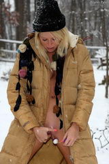 ALS Angels Brynn Tyler - Smoking and Toying with Beads in the Snow image